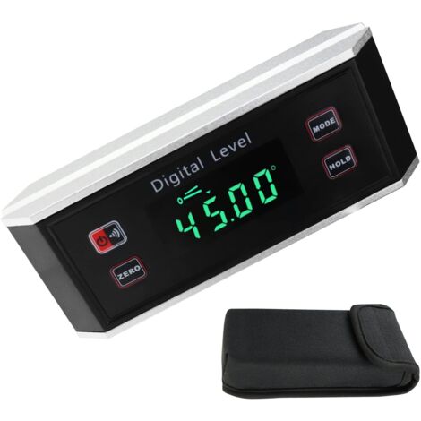 Électronique Inclinomètre Angle Chercheur Étanche IP65 Rapporteur Niveau Jauge avec V-Groove Magnétique Base Toujours Droit Lecture