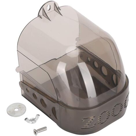 pour oiseaux, plastique épaissir gris noir perroquets Cage baignoire suspendue activité multifonction boîte d'alimentation fournitures de baignoire pour animaux de compagnie accessoires (1/5)