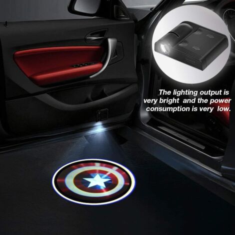 Projecteur Logo LED Volkswagen Original - Éclairage Portières Avant Pour Golf 7, Passat, Tiguan, T-Roc Et Plus