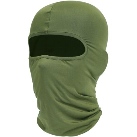 Masque de ski cagoule, protection UV, écharpe de moto, écharpe d'été, homme et femme (vert) (1/5)