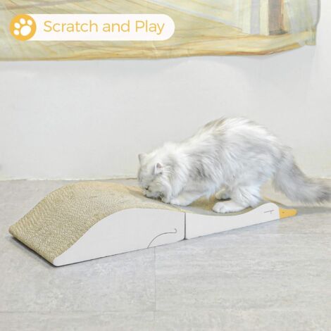 Griffoir pour chat en carton ondulé - motif poisson ou souris