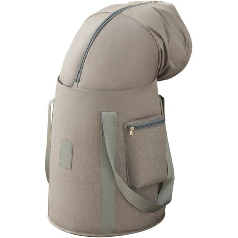 Seau de bain de pieds isolé et pliable, baignoire trempage étanche et pliable, baignoire épaisse à 5 couches pour voyage, camping, maison, spa, relaxation, gris