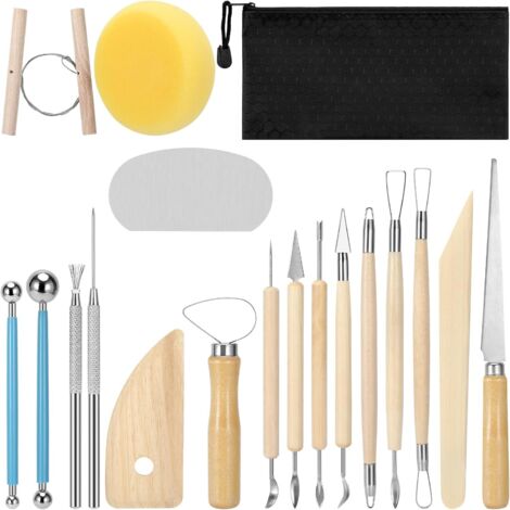 Kit Sculpture Sur Bois 10 Pièces - Couteaux Professionnels Avec Pierres à Aiguiser Et Gants