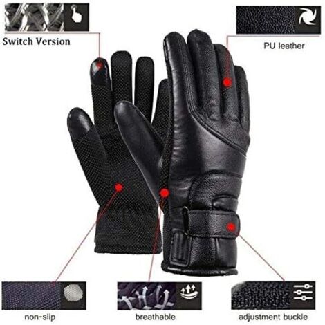 Gants D'hiver Imperméables Et Coupe-vent - Pour Sport, Randonnée, Vélo, Travail En Froid - Homme/Femme