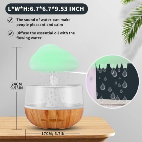Humidificateur De Champignon, Diffuseur De Pluie De Nuage Réutilisable, Diffuseur D'Huile