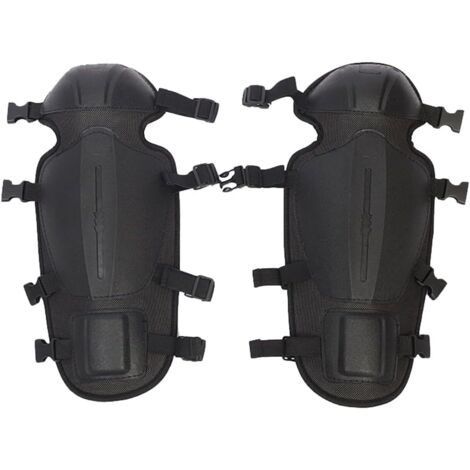 2 pièces Guêtres de protection réglables pour tondeuse, protège-tibias pour la tonte, genouillères de jardinage, protège-tibias pour tronçonneuse, protections de jambes pour débroussailleuse (courtes) (1/5)