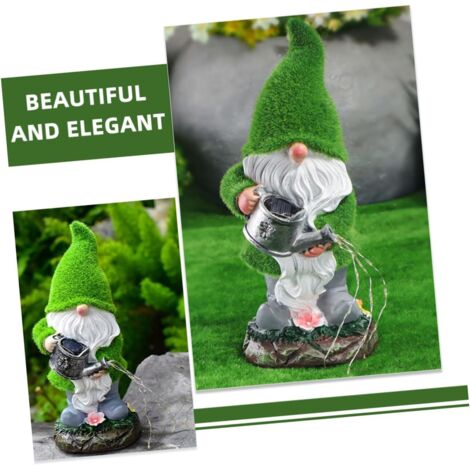 Gnome Solaire Extérieur Nain De Jardin Zen Solaire Avec Lumière LED - Décor Extérieur Relaxant Pour Terrasse Et Jardin Décoration Jardin Résine