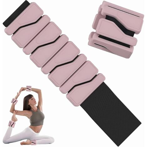 Ensemble de Bracelets Poids Réglables pour Poignet et Cheville  0.9 kg au Total pour Hommes et Femmes (0.45 kg Chacun) – Parfaits pour Fitness à Domicile, Jogging, Yoga, Natation, Pilates, Cyclisme et