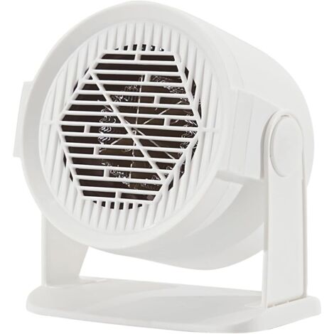 Petit Chauffe-Espace Portable 400/600W, Chauffe-Bureau Économique pour Usage Intérieur avec Oscillation Réglable Verticale à 120°, 2 Vitesses Réglables, Protection Contre la Surchauffe et Chauffage Ra (1/5)