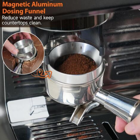 Mumisuto Tamper Station Espresso 51-54mm, Station De Bourrage Pour Barista, Support De Bourrage De Café Réglable En Bois, Espresso Tamper Station Pour Le Stockage Des Accessoires De Café