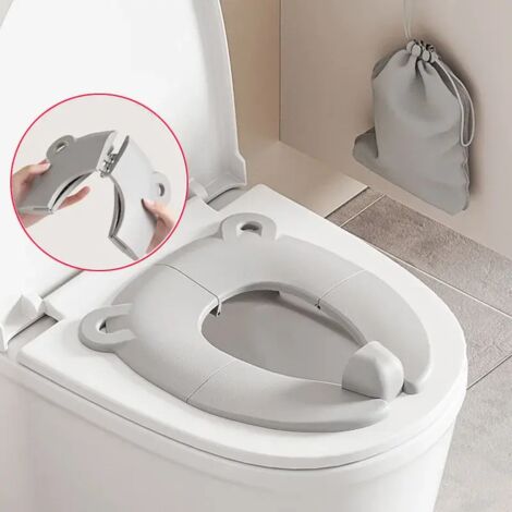 1 Pièce Housse de Siège de Toilette Pliante Portable – Housse de Toilette de Voyage Antidérapante en Matériau PP pour Salle de Bain, Adaptation Universelle pour l'Usage à la Maison, à l'Hôtel et en Pl (1/5)