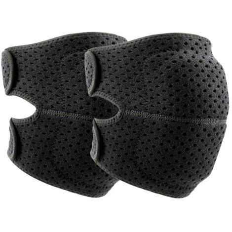 Lot de 2 Genouillères pour Femmes et Hommes, Genouillères de Danse Douces avec Bandes Réglables – Également pour Volleyball, Lutte et Snowboard, Protecteurs de Genoux Souples pour Travail (Noir, Taill (1/5)