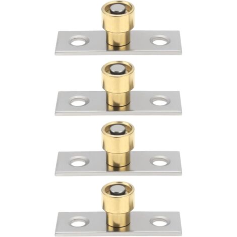 Lot de 4 Guides de Porte Coulissante de 12 Mm en Acier Inoxydable pour Porte en Bois Portes Mobiles Portes de Grange en Verre Portes Coulissantes 12 X 14 Mm (1/5)