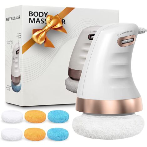 Appareil de Massage Anti-Cellulite Électrique, Machine de Sculpture Corporelle Portable avec 6 Pads de Massage, Adapté pour Abdomen, Taille, Fesses, Bras et Jambes, Cadeau Idéal pour Hommes et Femmes