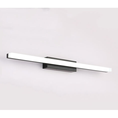 Tonchean – Applique de salle de bain LED 40 cm 9W – Acier inoxydable et acrylique – Lumière blanche froide 6000K – 800 LM – Résistante à l'humidité (1/5)