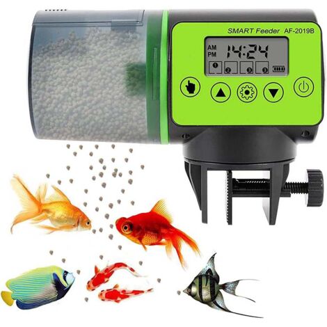 Distributeur automatique d'aliments pour poissons,capacité de 200 ml,aquarium avec écran LCD,adapté aux vacances de week-end (1/5)