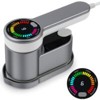 Defroisseur Vapeur Fer à Repasser Vertical, 1200W Mini Voyage Vapeur Steamer avec 120ml Réservoir d'eau, Défroisseur Vapeur Rotatif à 180°, 2 in 1 Vapeur à Vêtement Conception Humide et Sèche