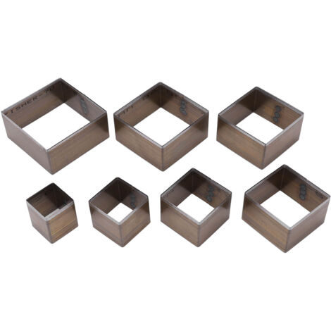 7 Pièces Emporte-pièce Creux Design Carré Acier au Carbone Multifonction Résistant à l'Usure Durable (1/5)