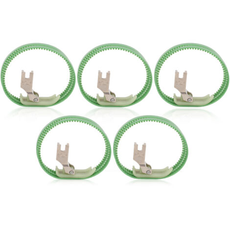 5PCS Pied Presseur Double Anneau en Acier Inoxydable pour Machine à Coudre Industrielle Universelle