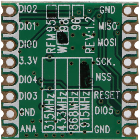 RFM96W Module LORA 433MHz 20DBM pour Émetteur-Récepteur Sans Fil TM Composants Électroniques (1/5)