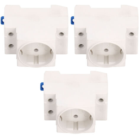 Adaptateur Rail Prise 3 Pièces Connecteur Industriel AC250V 10-16A Prise EU (1/5)