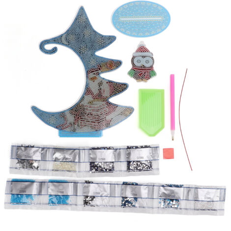 Tableau Diamant 5D Thème Noël DIY Arbre de Noël Décoration Maison Artisanat (1/5)