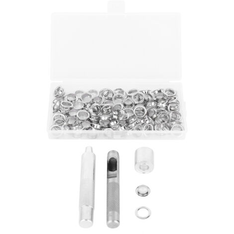 Kit d'outils pour œillets en cupronickel, accessoires de perforation pour couture, diamètre intérieur 1/2 pouce (1/5)