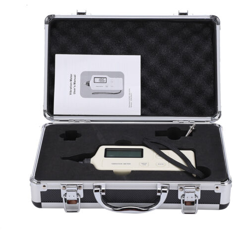Jauge de Vibration Mécanique 63A Portable Multifonction à Écran LCD Haute Précision