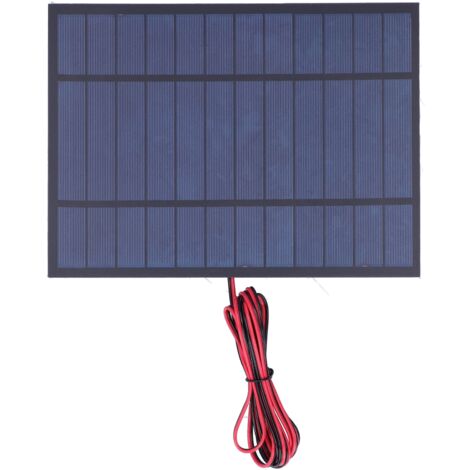 Module Solaire Époxy 6W 6V DC avec Fil Rouge Noir 200cm pour Outils et Alimentation (1/5)