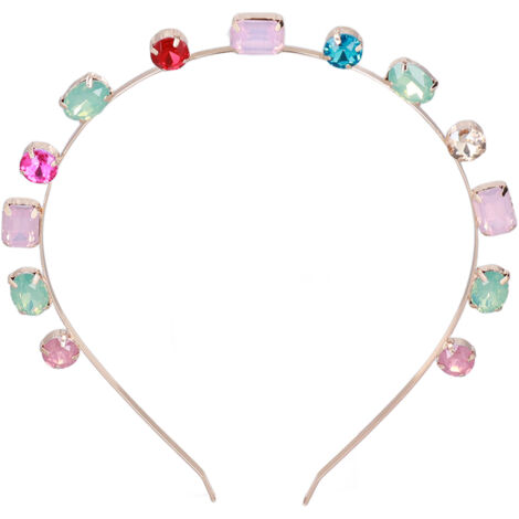 Bandeau à Strass Coloré, Brillant et Souple - Accessoire de Cheveux Élégant et Pratique (1/5)