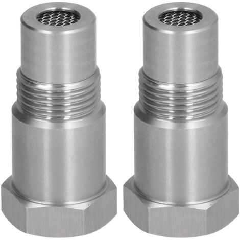 2 Pièces Adaptateur de Capteur d'Oxygène avec Filtre et Bouchon de Soudure M18x1.5 pour Moteur (1/5)