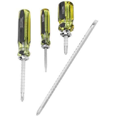 4 Pièces Tournevis Cruciforme Télescopique Double Usage Multibits Précision Set Outil Industriel (1/5)