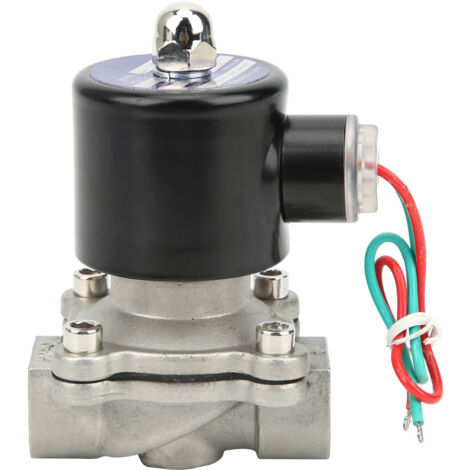 Électrovanne à action directe en acier inoxydable, normalement fermée, 2W16015B (110V AC) pour applications industrielles