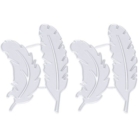 Emporte-pièces métalliques en forme de plume pour scrapbooking et découpe de papier créatif (1/5)