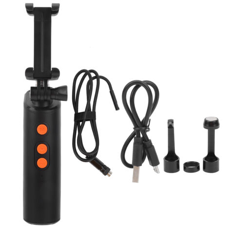 Endoscope WiFi IP68 8mm Dual Lens 1080P F280 avec 9 LED 1m, Borescope Étanche Inspection Caméra (1/5)