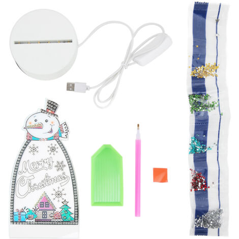 Lampe LED à Peinture Strass, Effet 3D Anti-Décollement, Lumière Douce pour Tableau d'Art, Veilleuse pour Salon ou Bar (1/5)