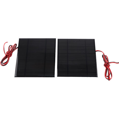 2 pièces Module Solaire Polycristallin 5V 500mA avec Câble de 100cm pour Alimentation Énergie Solaire (1/5)