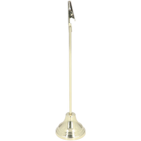 Support de Numéro de Table Solide et Durable, Porte-Carte Résistant pour Événements, Mariage ou Bureau, Procédé d'Électrozingage Doré (1/5)