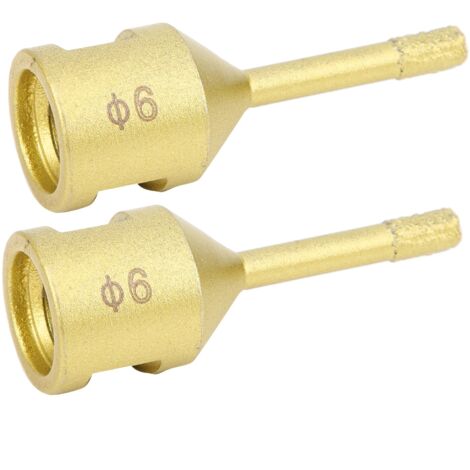 2 Pièces Foret Diamant M14 6mm pour Perçage Marbre, Béton et Céramique (1/5)