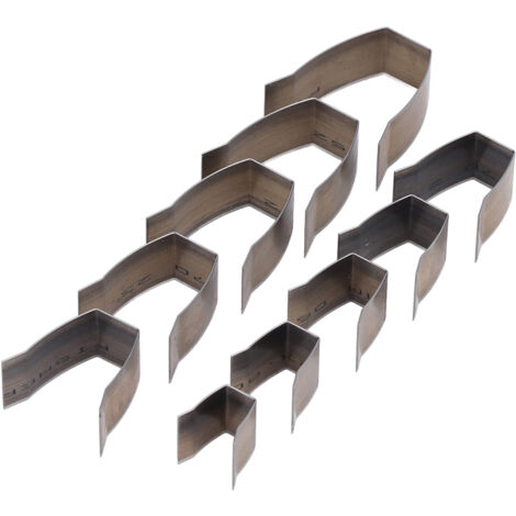 10 Pièces Poinçon Quadrilatéral pour Bracelet Monture en Cuir - Outil de Formage Artisanal pour Ceintures et Accessoires (1/5)