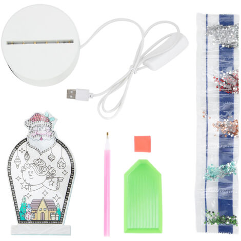 Lampe LED DIY à Paillettes, Effet 3D Anti-Déperdition, Lumière Douce pour Tableau d'Art et Nuit, Décoration Maison (1/5)