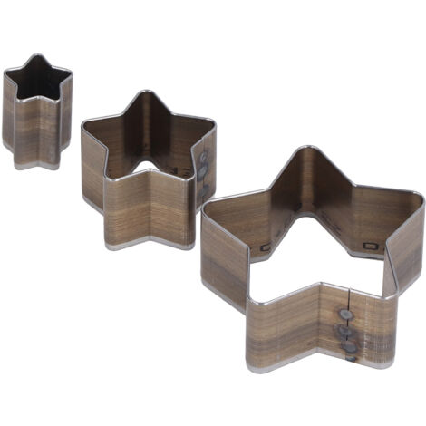 3 Pcs Emporte-pièce Cuir Étoile 5 Branches DIY Outils Fabrication Artisanale (1/5)