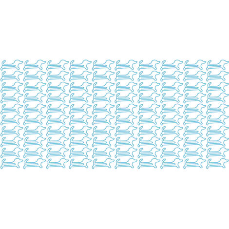 100 Pièces Attaches Papier Métal Forme Animaux Mignons Anti-Dérapant pour Scrapbooking Cartes Bleu (1/5)