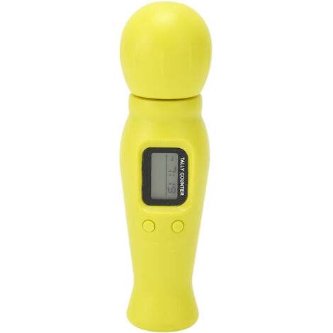 Compteur de perles digital avec rétroéclairage LED, fonction boussole, affichage de l'heure, tasbih électronique pour méditation et relaxation, couleur jaune (1/5)