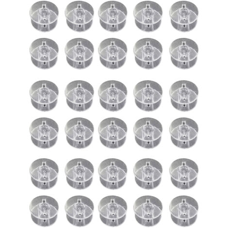 30 Bobines de Couture Transparentes Réutilisables Universelles pour Machine à Coudre - Lot de 30 Pièces (1/5)
