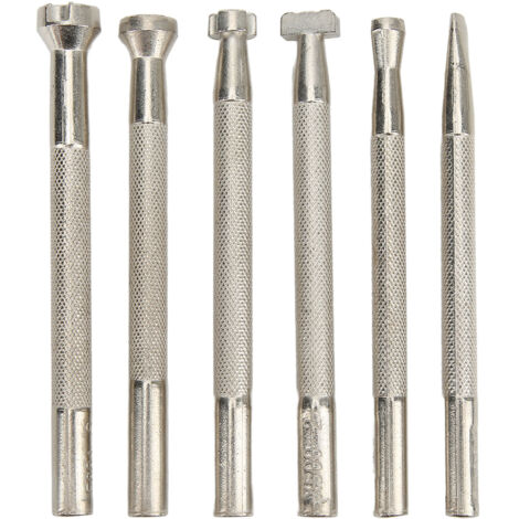 6 Outils de Marquage du Cuir en Acier Inoxydable Résistant à la Rouille, Ensemble d'Emporte-pièces pour Travail du Cuir (1/5)