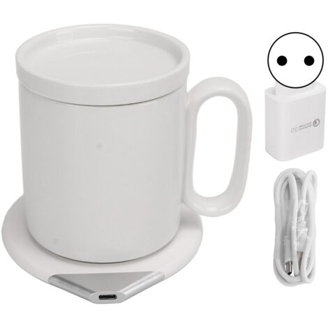 Chauffe-tasse électrique 350ml avec chargeur sans fil et étanche - Sécurité optimale - Prise EU 100-220V (1/5)