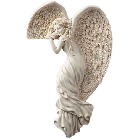 Décoration de Porte Ange Vintage en Résine - Ornement à Suspendre pour Cadre de Porte Modèle W300 Y (1/5)