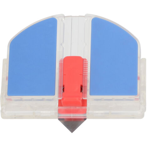 Coupe-papier portable avec lame double face réglable, coupe biseau 45° et droite 90°, idéal pour carton plume et travaux créatifs. (1/5)