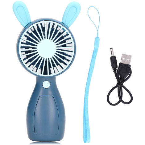 Ventilateur de Poche Miniature USB Rechargeable - Style Cartoon pour Bureau, Maison et Voyage (1/5)